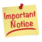 IMPORTANT ANNOUNCEMENT
