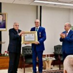 وزير الدولة، وزير الشؤون الخارجية والجالية الوطنية بالخارج و الشؤون الإفريقية يشرف على مراسم توشيح سعادة السفير بن جامع بوسام بدرجة عشير من مصف الاستحقاق الوطني
